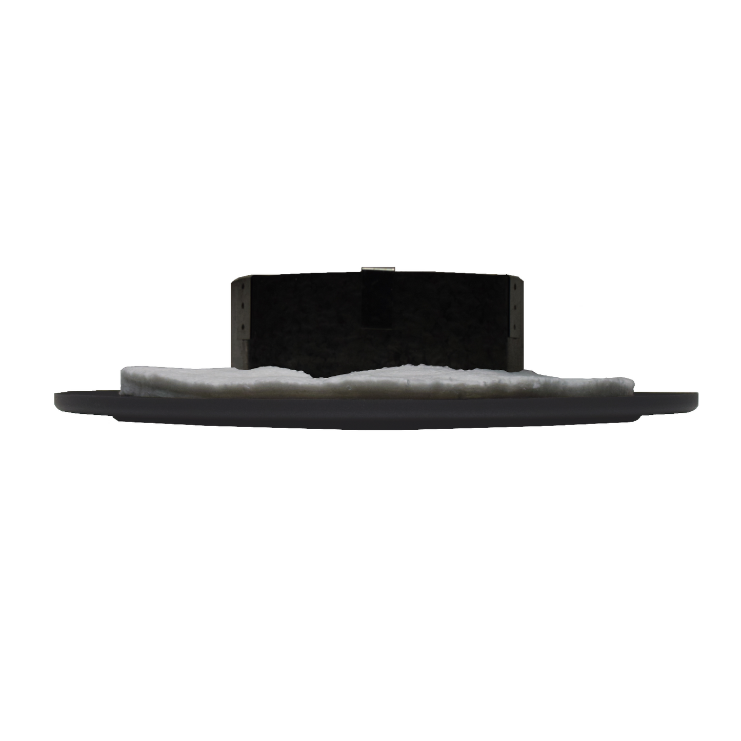 6" Room Sealed Flue Ceiling Ring CHARCOAL