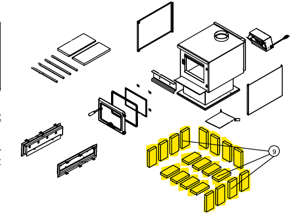 Brick Kit for True North TN20 / TN20 Insert