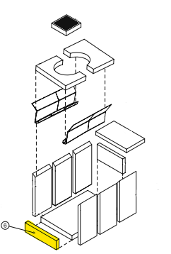 ESSE Front Brick - suits 500 - 990 -990 Hybrid