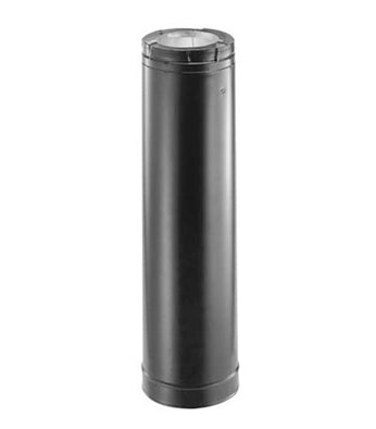 48" Gas Flue Black